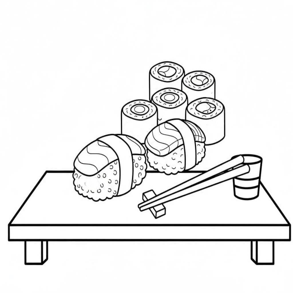 Afbeelding Sushi printbaar