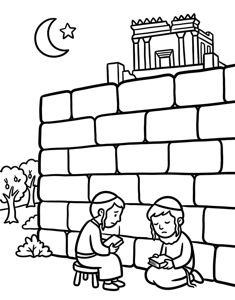 Afbeelding Tisha B’av gratis afdrukbaar