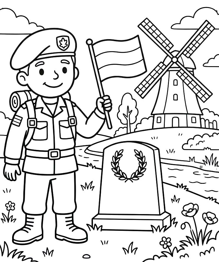 Afbeelding Veteranendag afdrukbaar