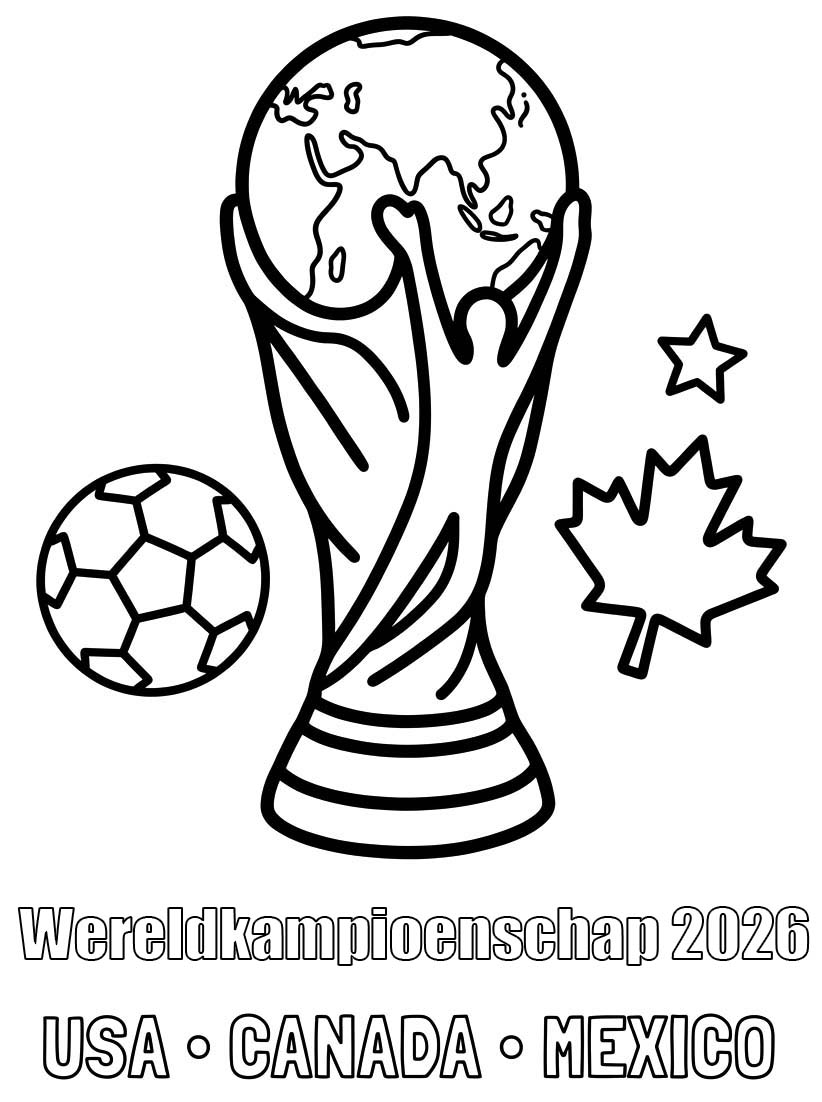 Afbeelding Wereldkampioenschap 2026 afdrukbaar