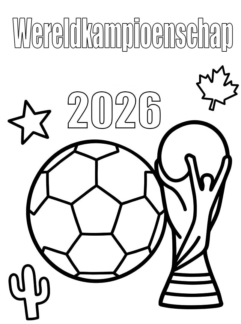 Afbeelding Wereldkampioenschap 2026 printbaar