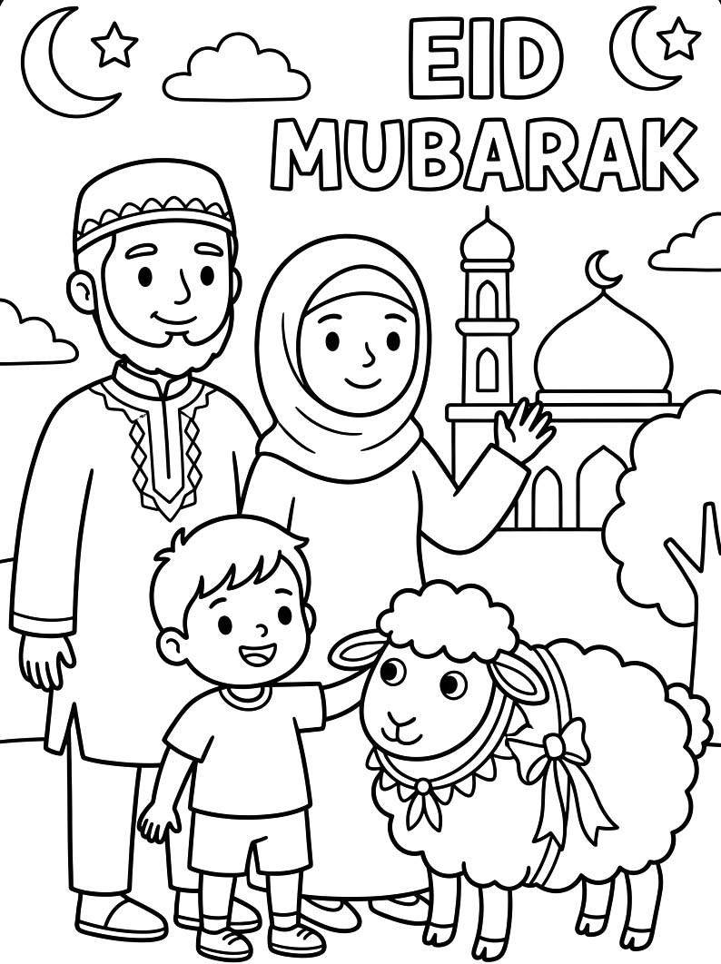 Eid al Adha afdrukbaar