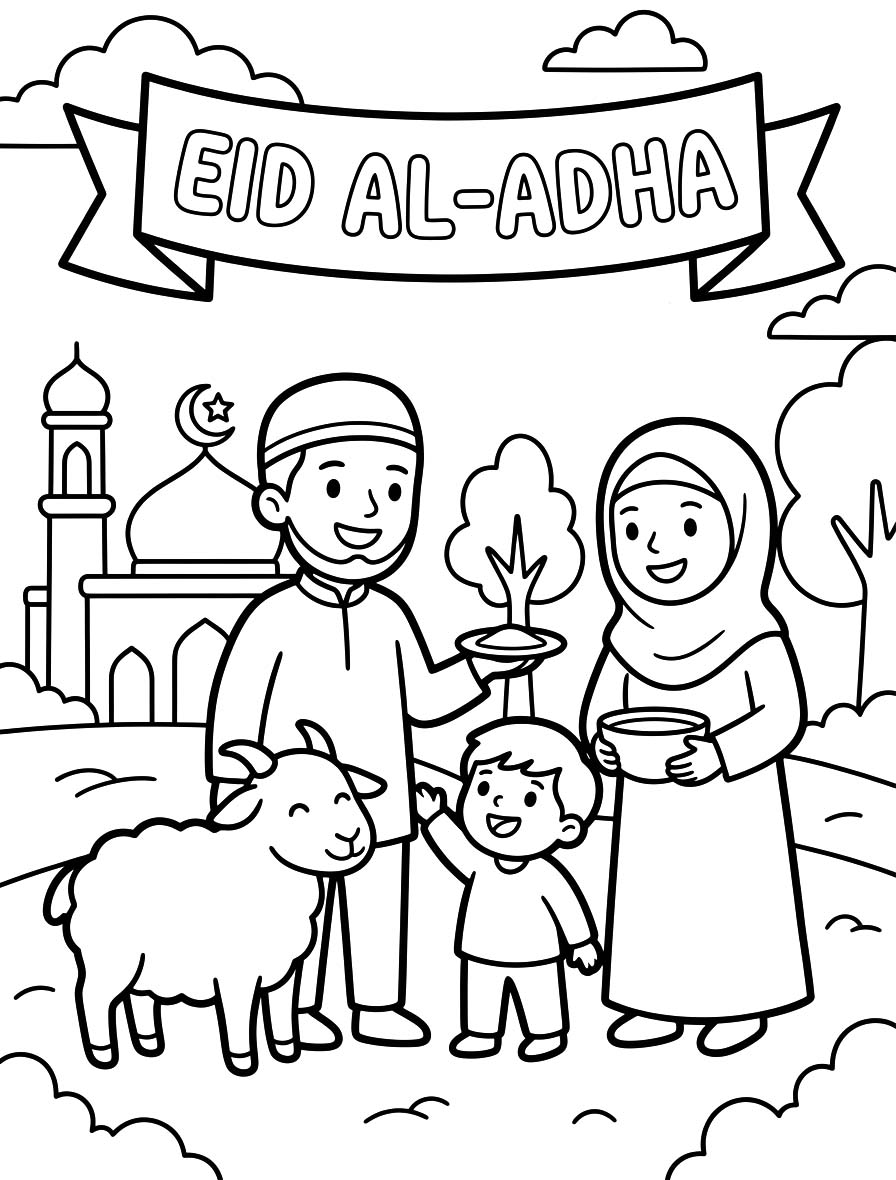 Eid al Adha gratis afdrukbaar