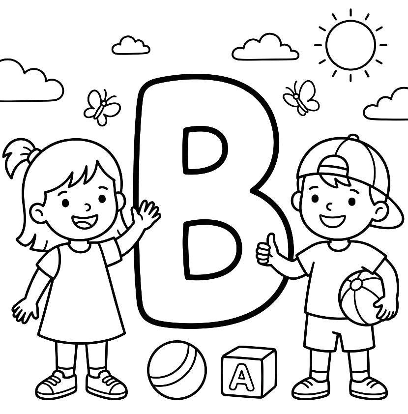 Letter B gratis basis