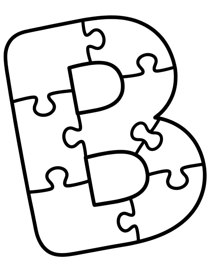 Letter B gratis eenvoudig