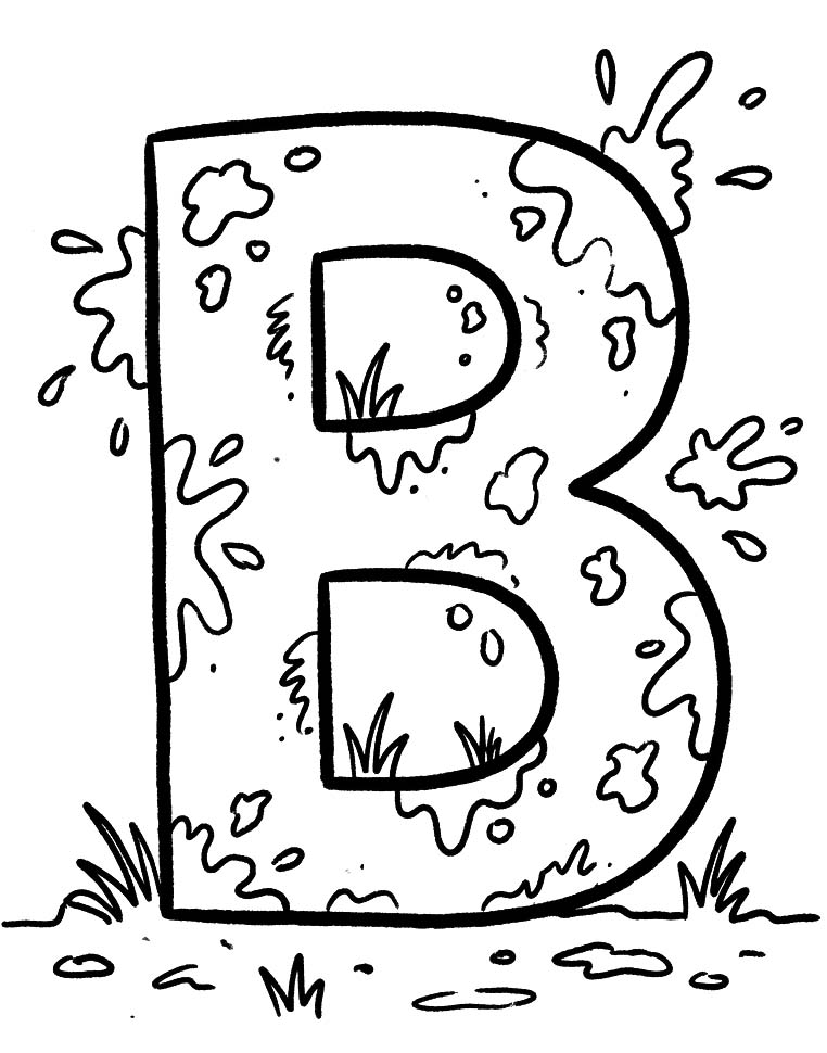 Letter B gratis simpel