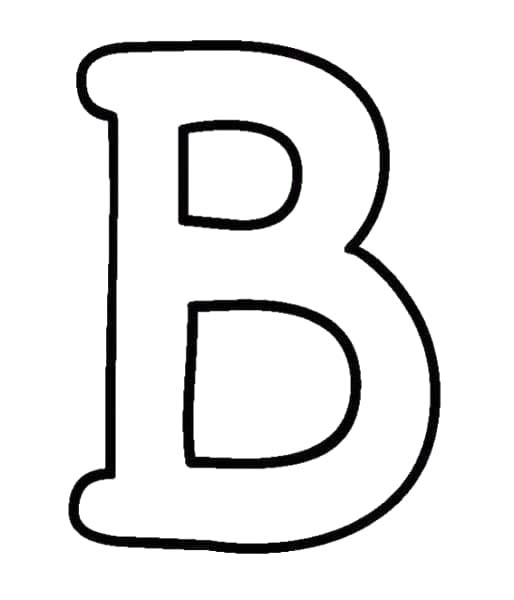Letter B gratis voor kinderen
