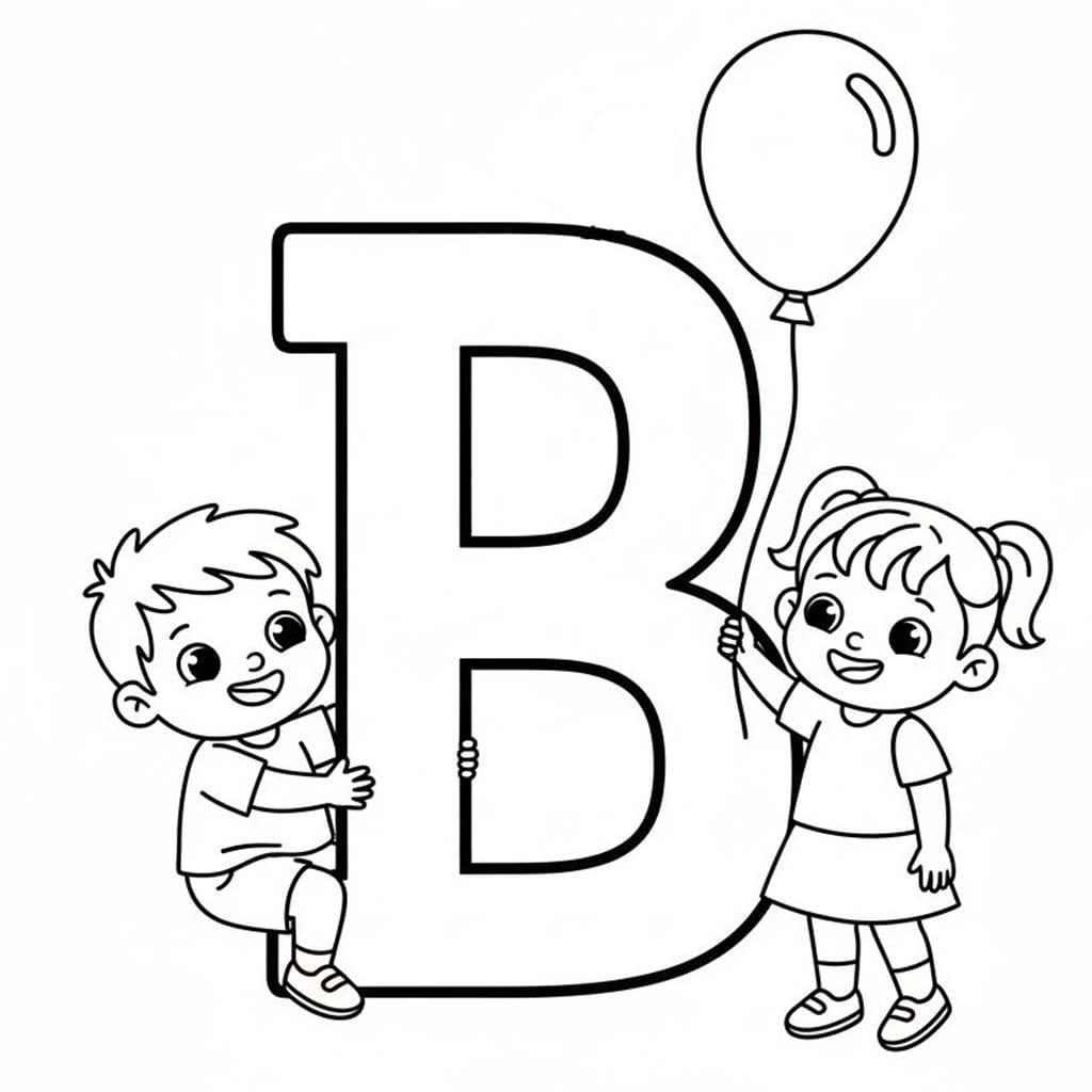 Letter B voor kinderen