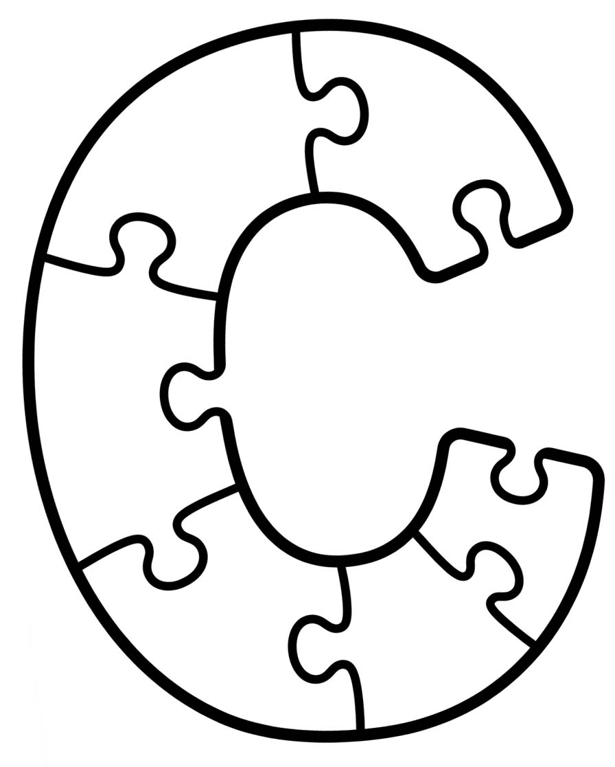 Letter C gratis eenvoudig