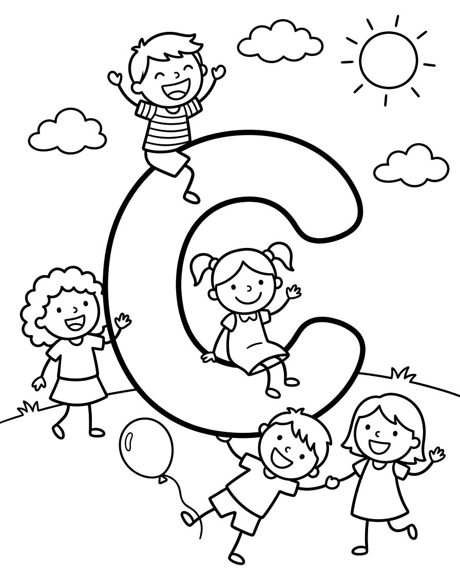 Letter C gratis simpel