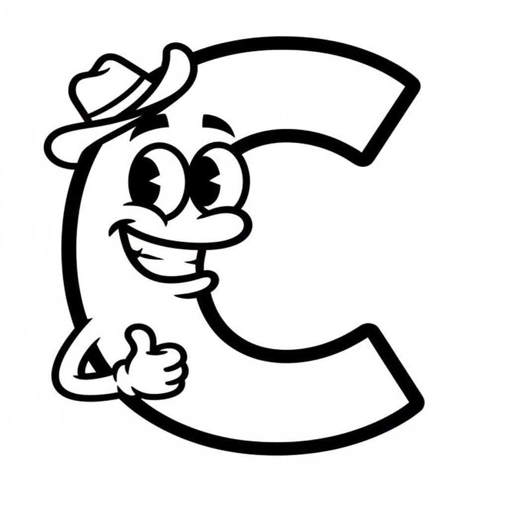 Letter C gratis voor kinderen
