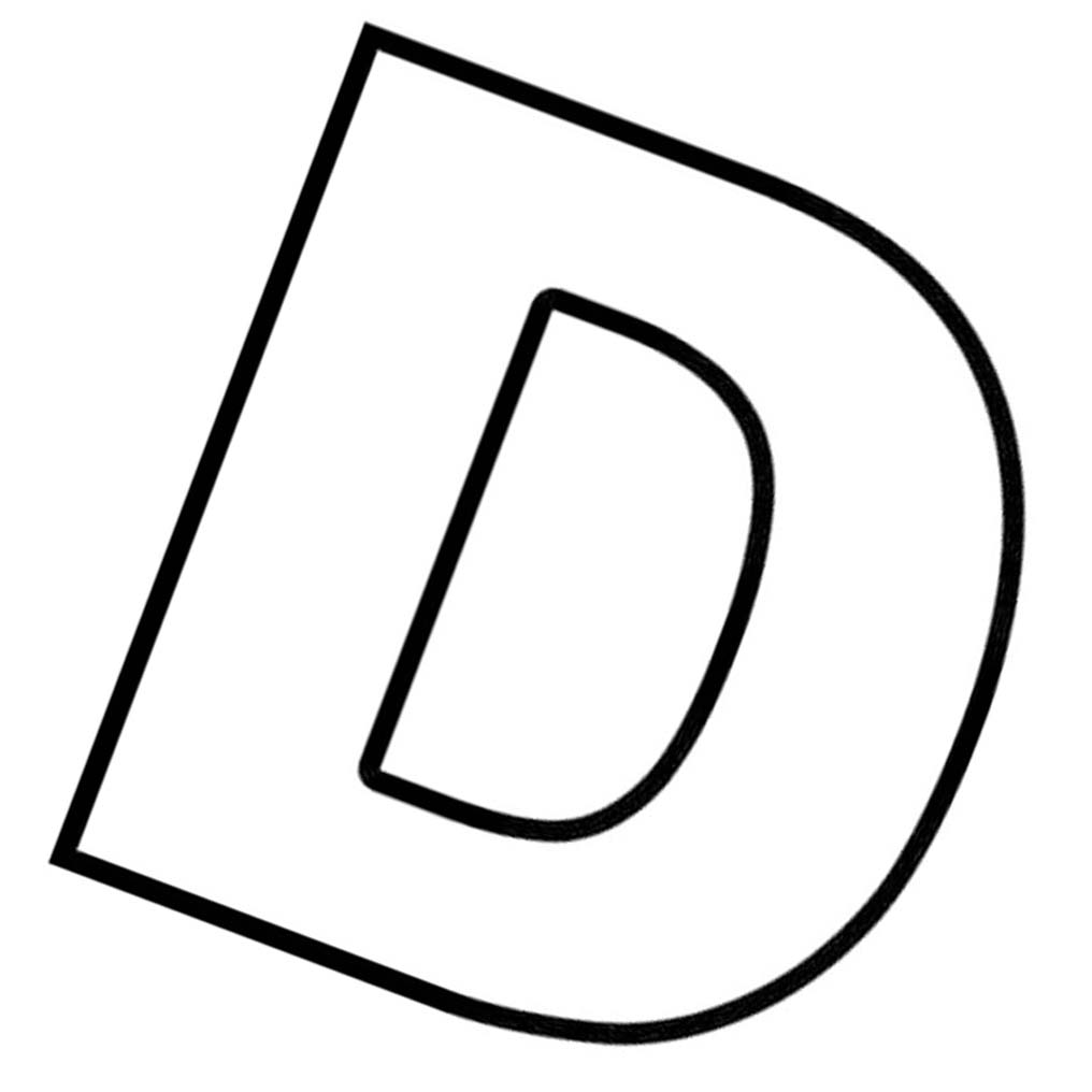 Letter D gratis basis