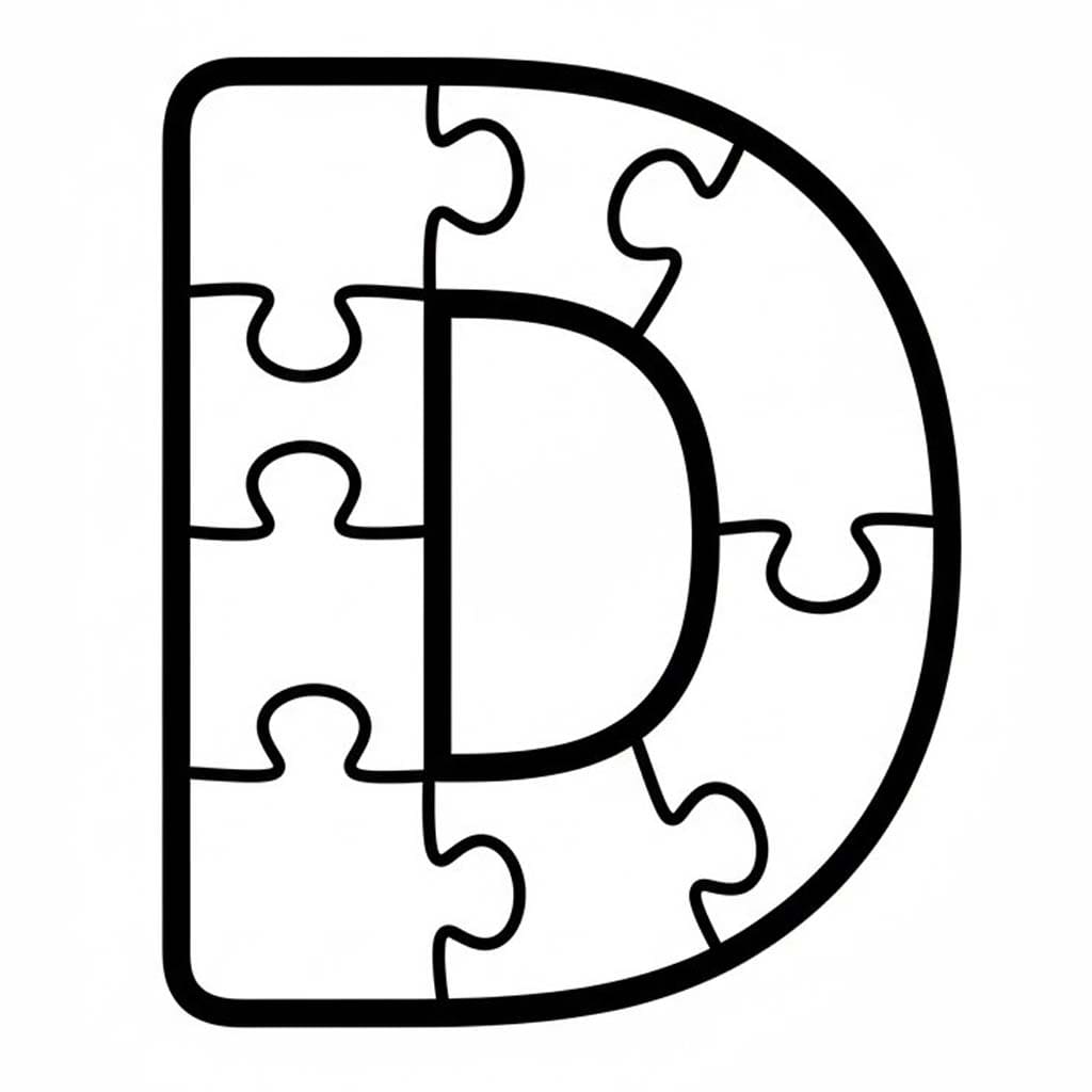 Letter D gratis