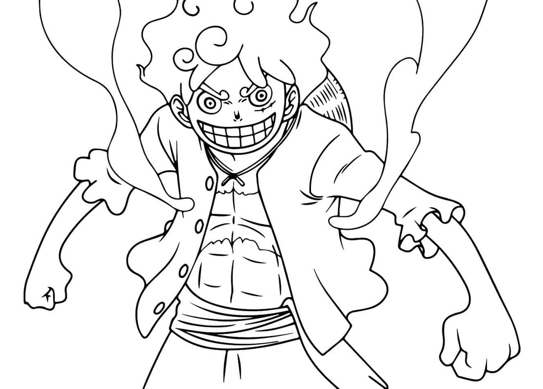 Luffy afdrukbaar eenvoudig