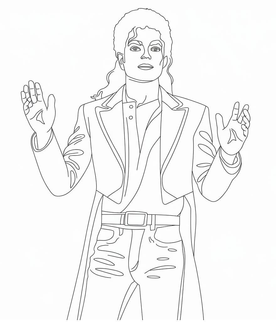 Michael Jackson afdrukbaar basis