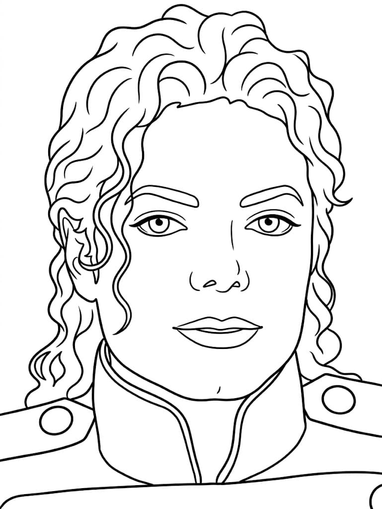 Michael Jackson afdrukbaar eenvoudig