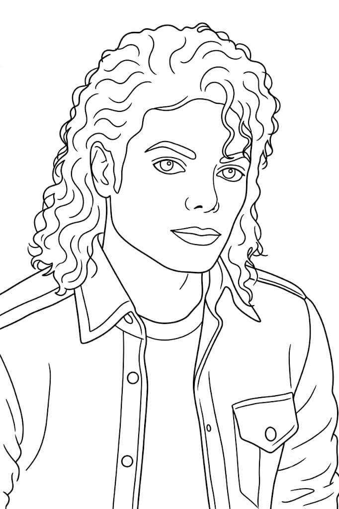 Michael Jackson afdrukbaar simpel