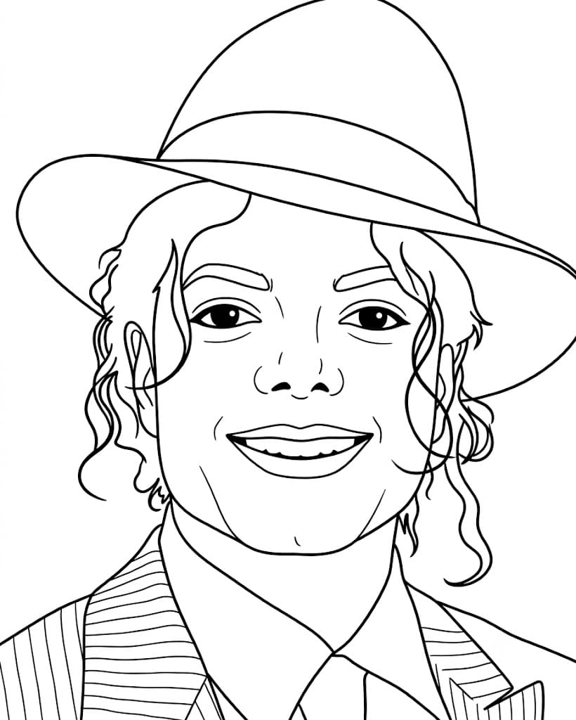 Michael Jackson gratis afdrukbaar voor kinderen