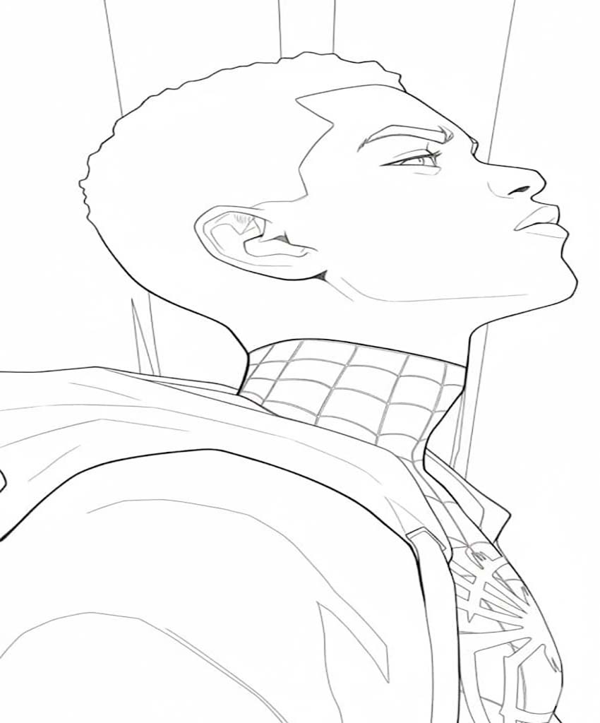 Miles Morales afdrukbaar voor kinderen