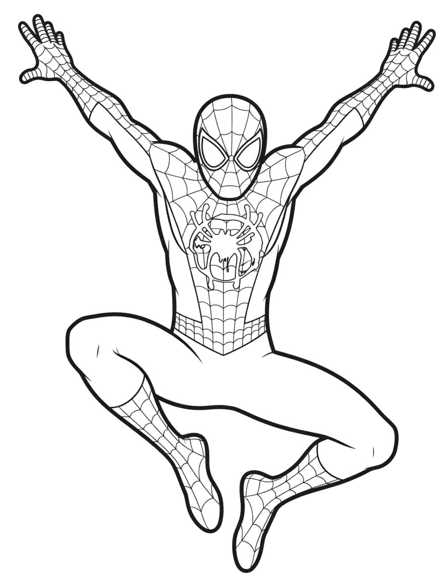 Miles Morales gratis afdrukbaar