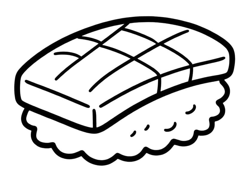 Sushi afdrukbaar basis