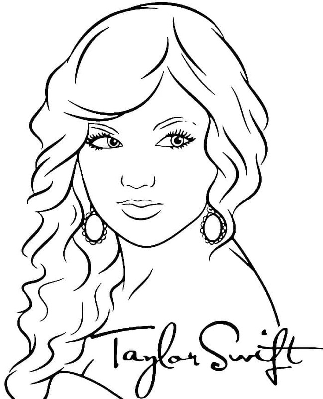 Taylor Swift afdrukbaar eenvoudig