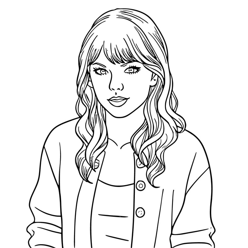 Taylor Swift afdrukbaar simpel