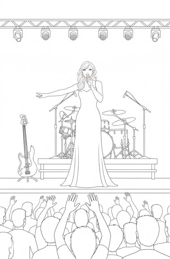 Taylor Swift gratis afdrukbaar