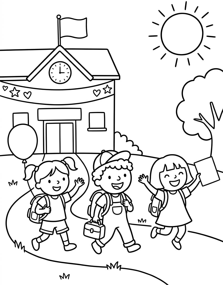 Tekenen Laatste Schooldag gratis