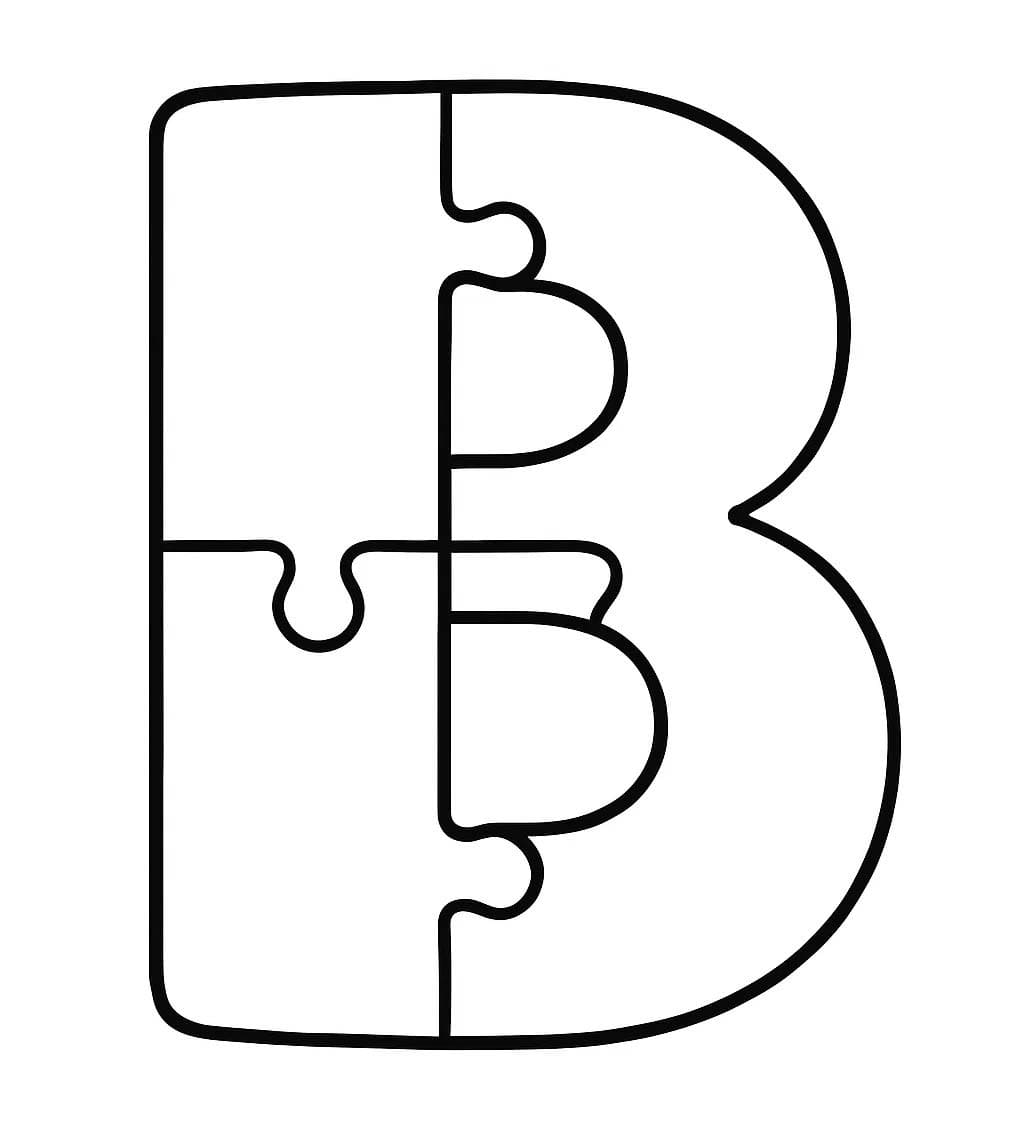 Tekenen Letter B eenvoudig