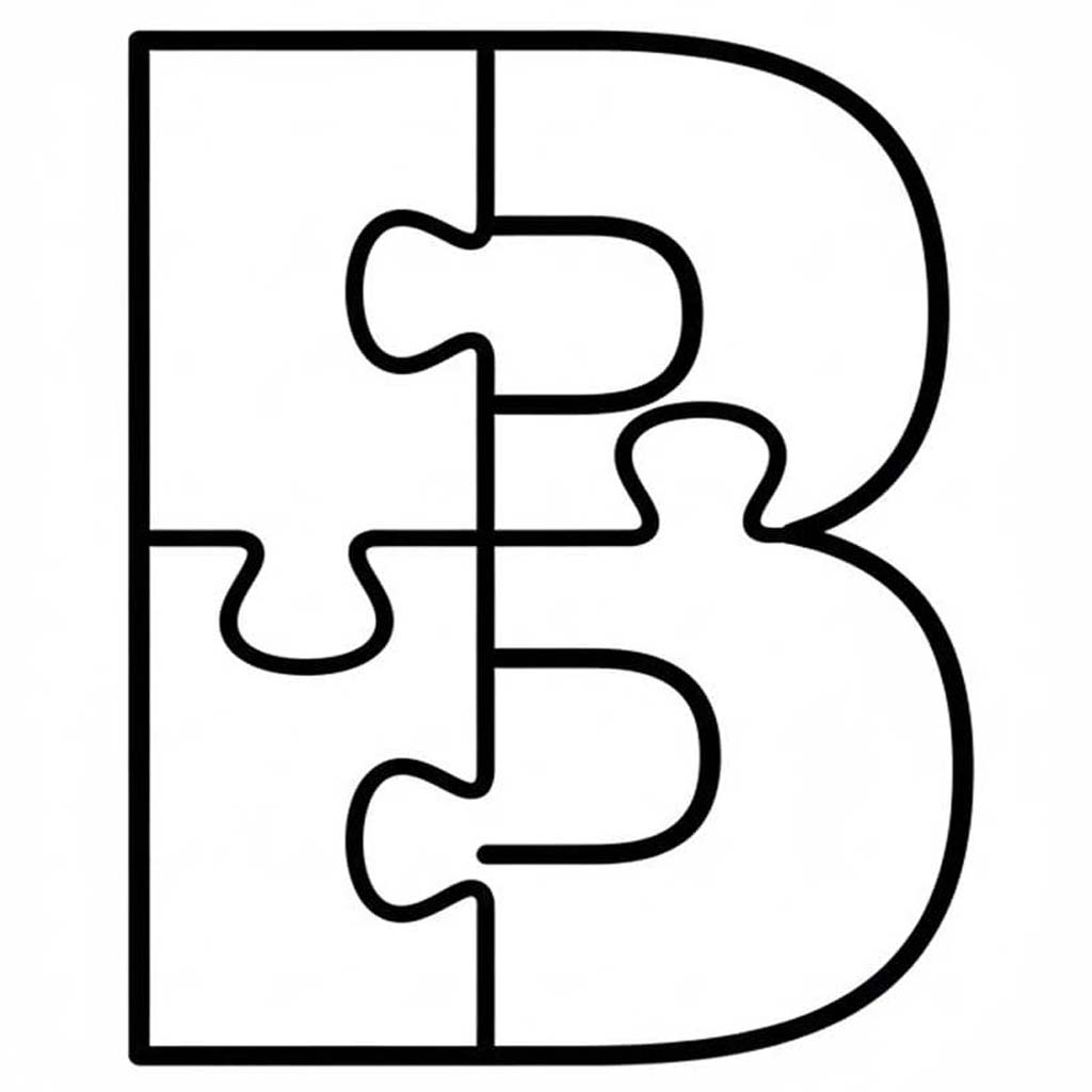 Tekenen Letter B gratis basis