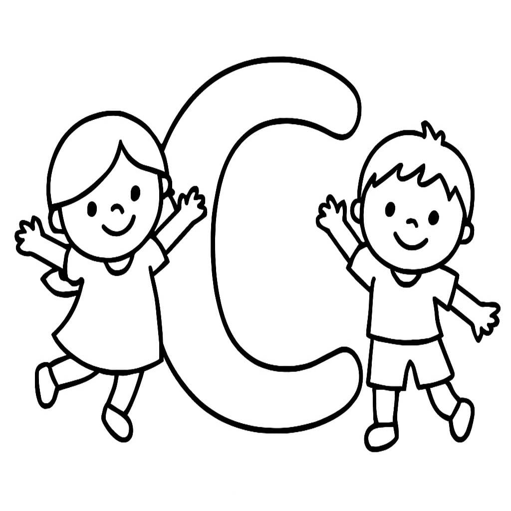 Tekenen Letter C eenvoudig