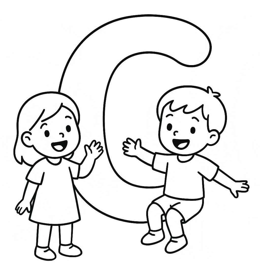 Tekenen Letter C gratis basis