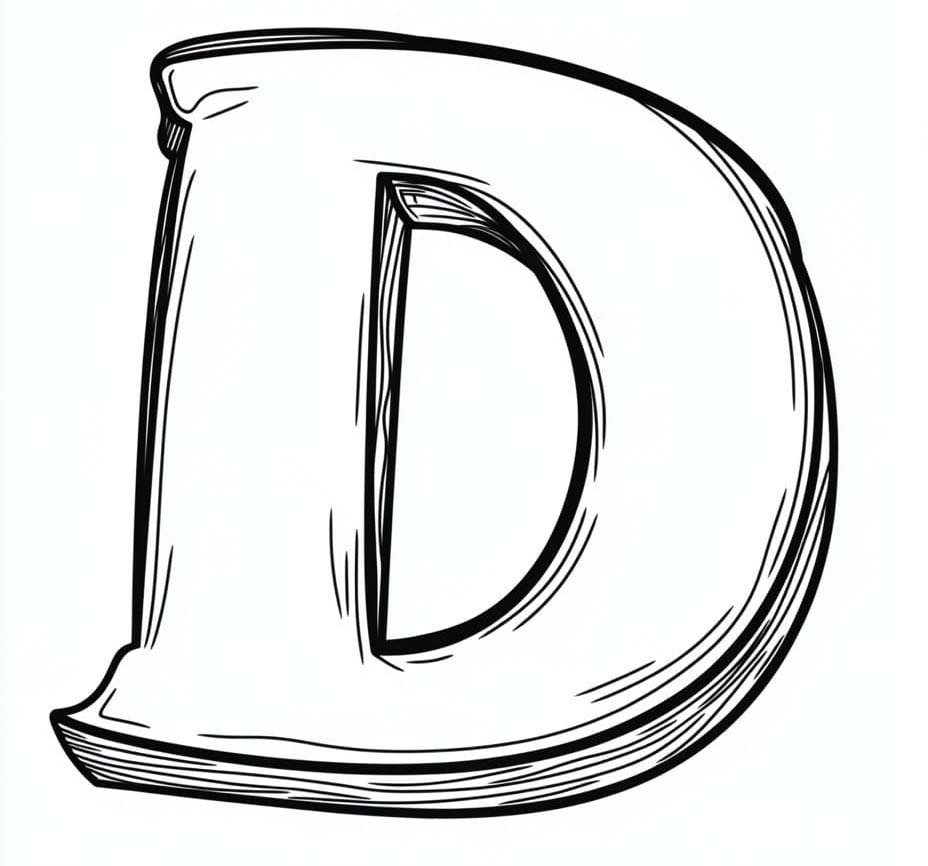 Tekenen Letter D basis