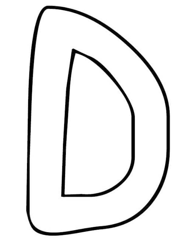 Tekenen Letter D gratis basis