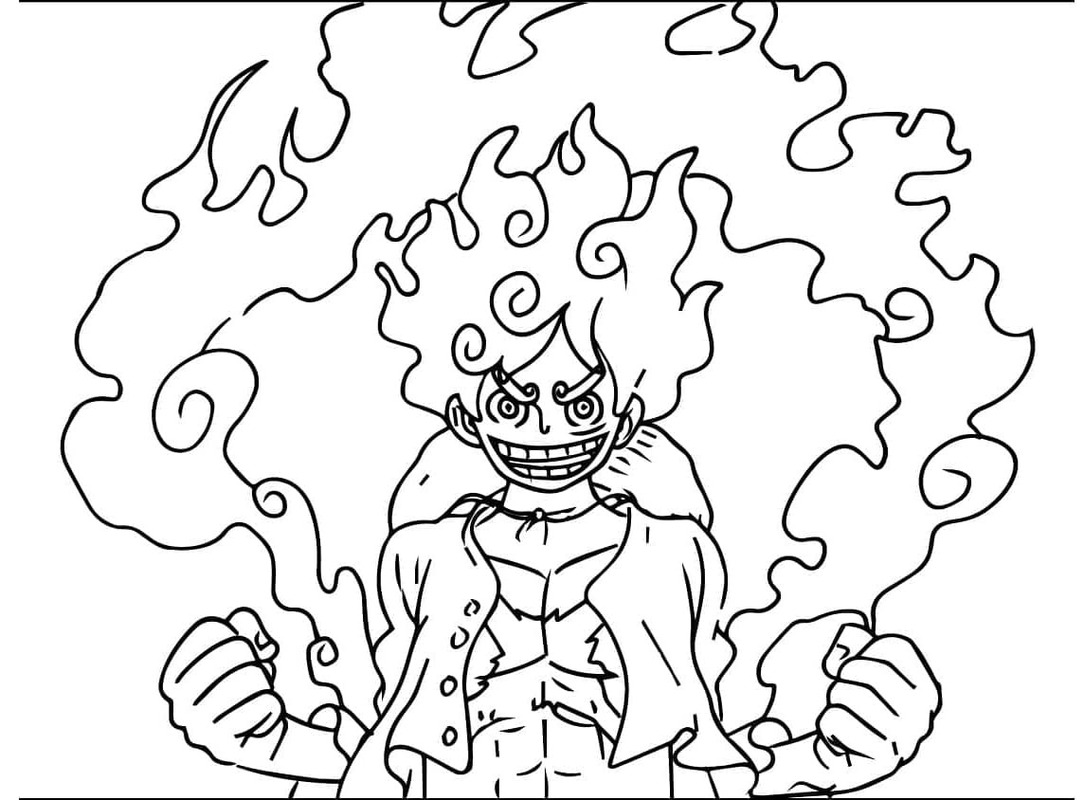 Tekenen Luffy afdrukbaar eenvoudig