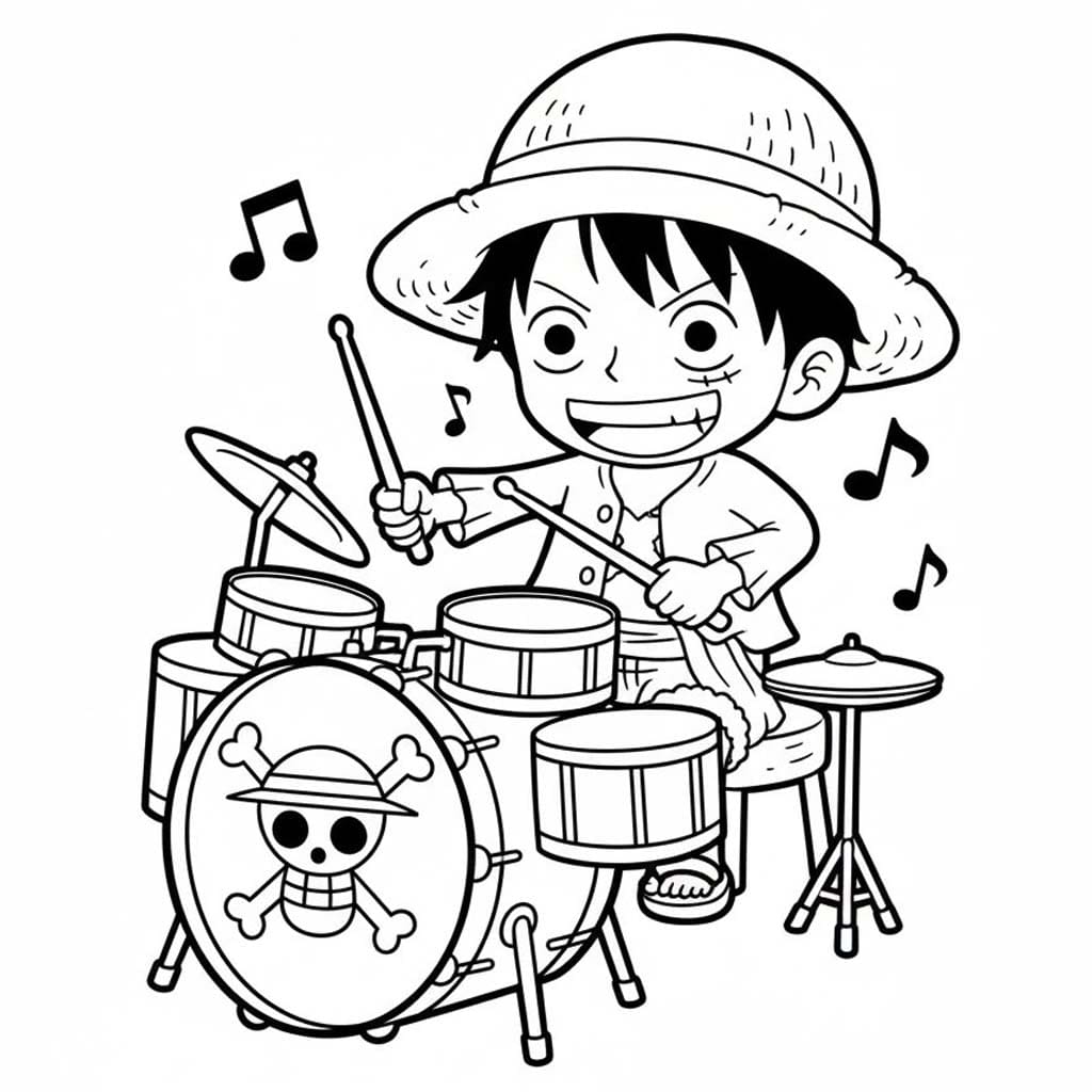 Tekenen Luffy eenvoudig