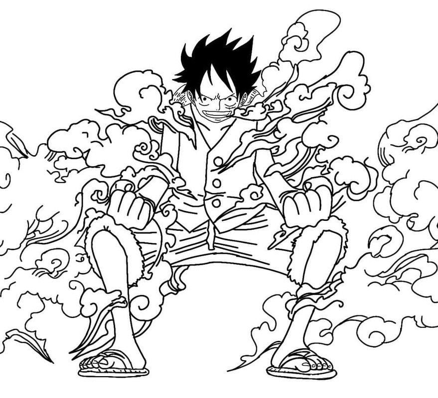 Tekenen Luffy gratis basis
