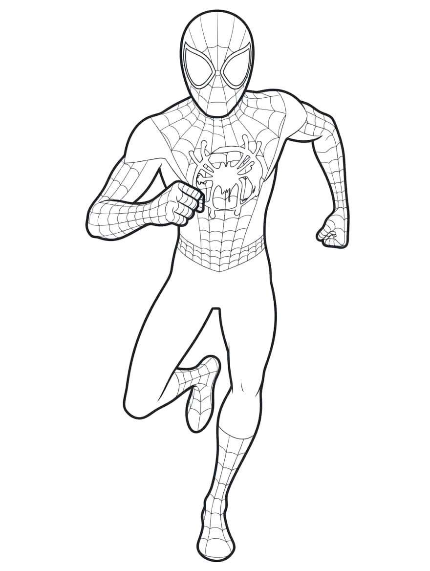 Tekenen Miles Morales afdrukbaar