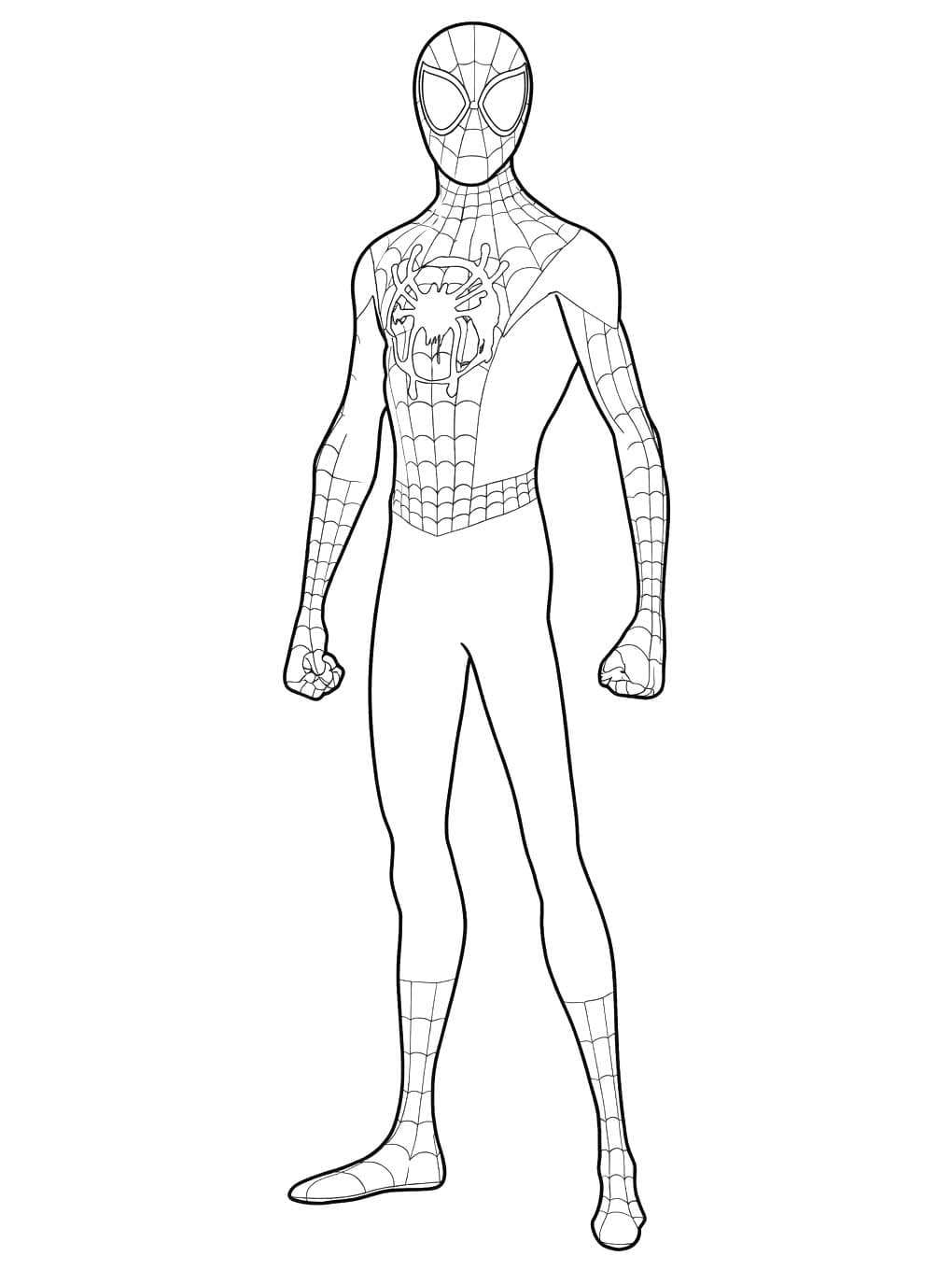 Tekenen Miles Morales gratis afdrukbaar