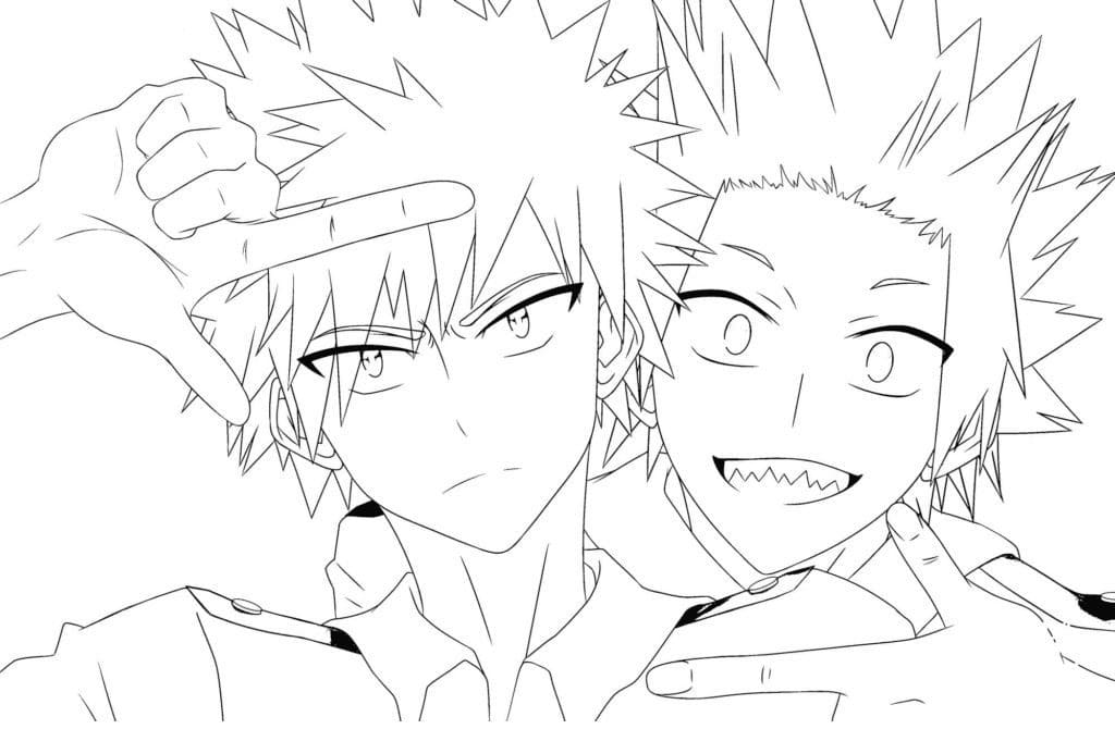 Tekenen My Hero Academia afdrukbaar simpel