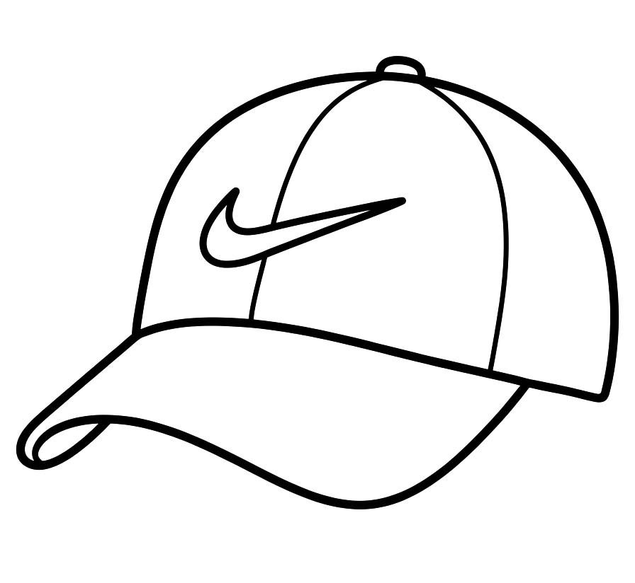 Tekenen Nike gratis afdrukbaar simpel