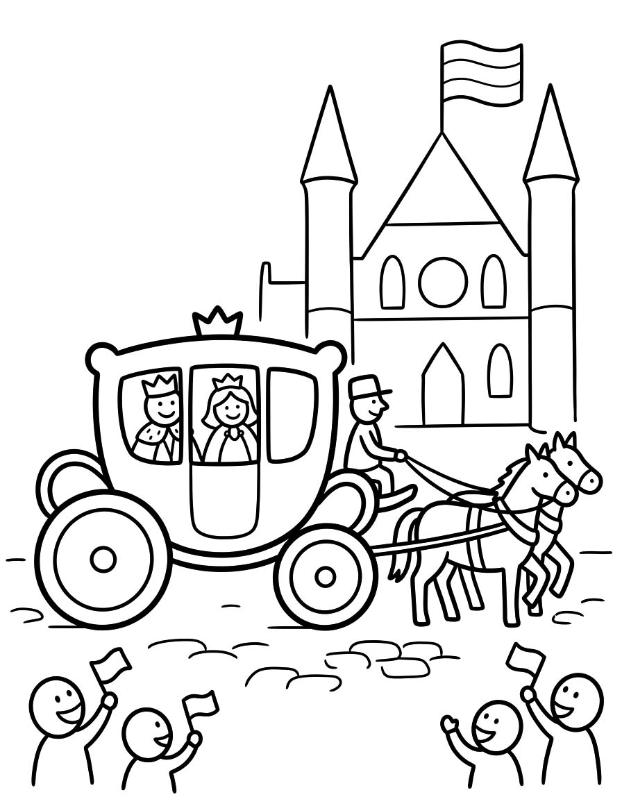 Tekenen Prinsjesdag eenvoudig