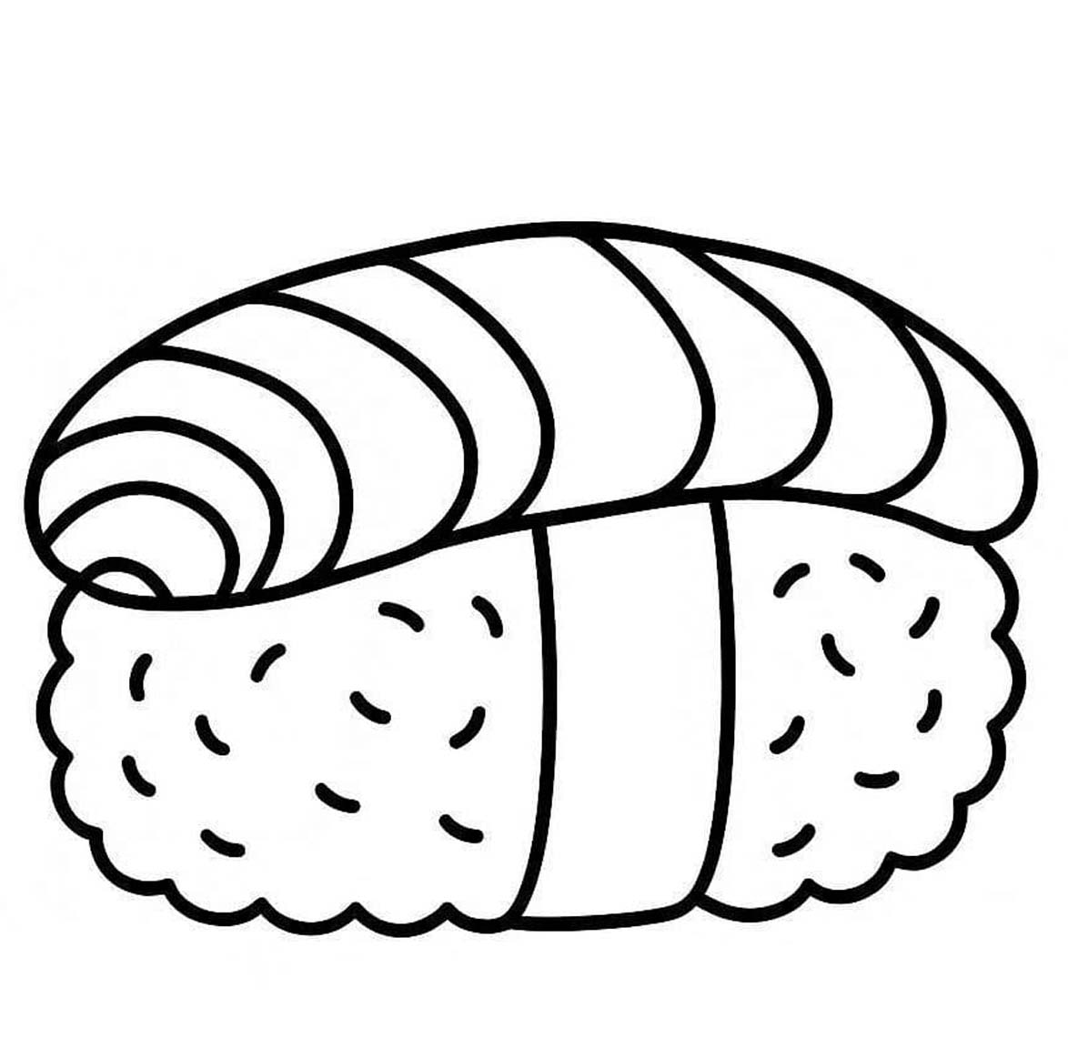 Tekenen Sushi basis