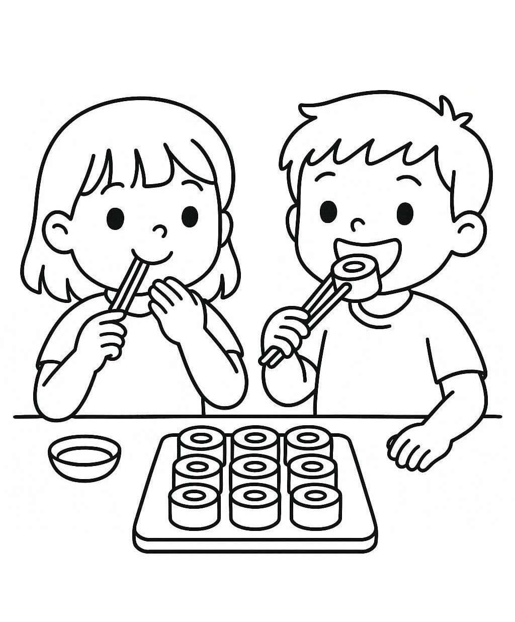Tekenen Sushi eenvoudig