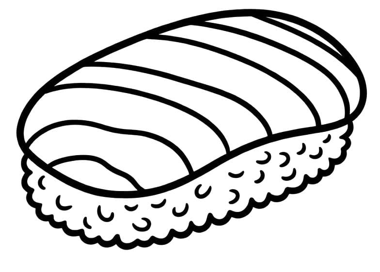 Tekenen Sushi gratis eenvoudig