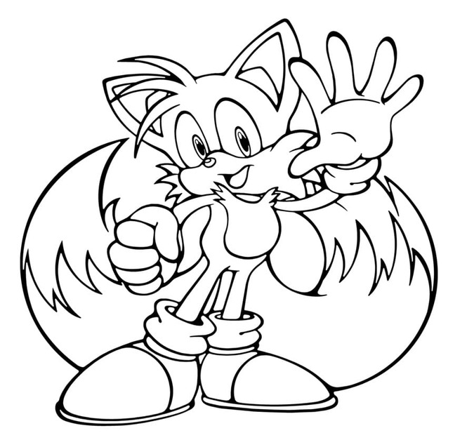 Tekenen Tails afdrukbaar
