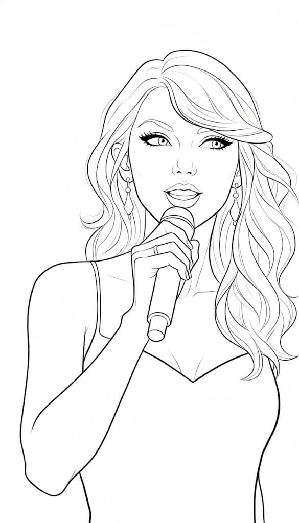 Tekenen Taylor Swift simpel