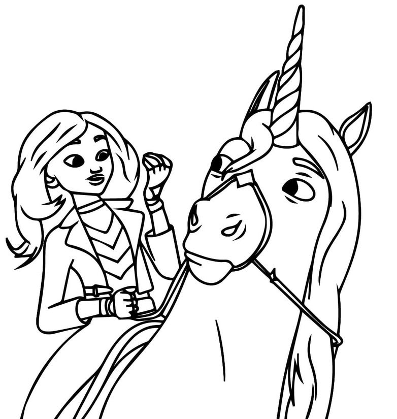 Tekenen Unicorn Academy afdrukbaar basis