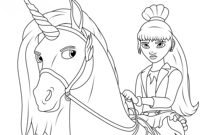 Tekenen Unicorn Academy simpel